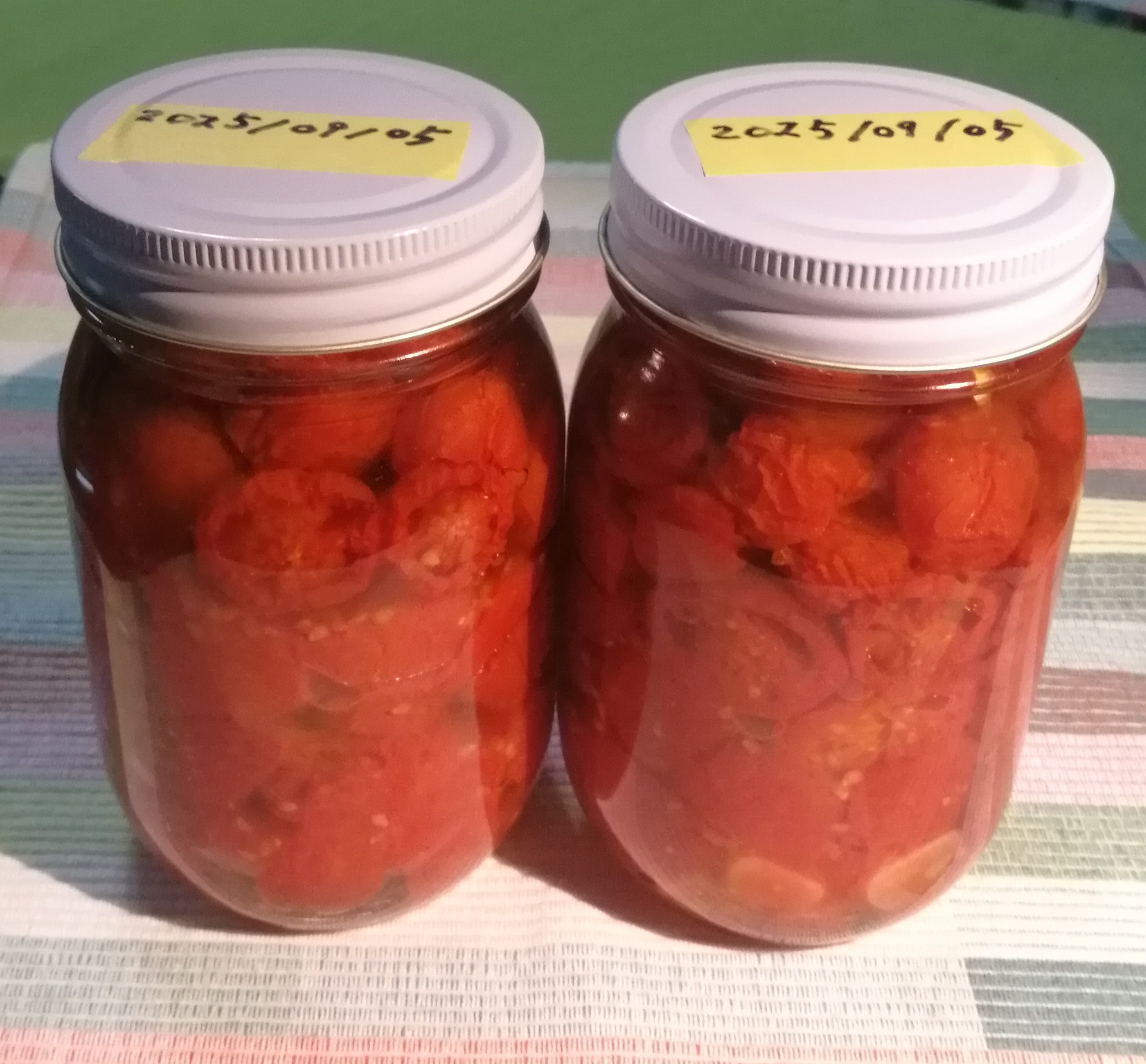 図6: ビン詰めしたドライミニトマト