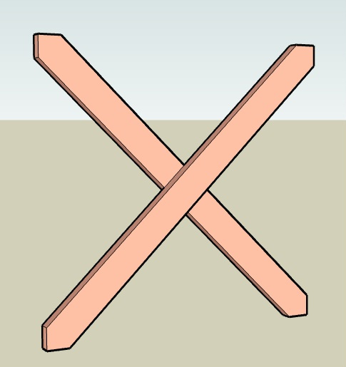 図4: クロス板の長さは 1,192mm