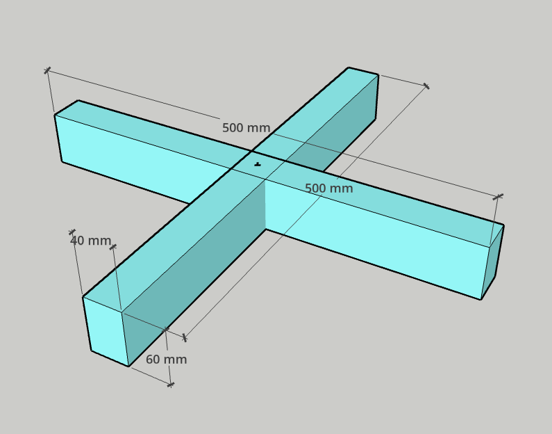図6: 溝用の十字型