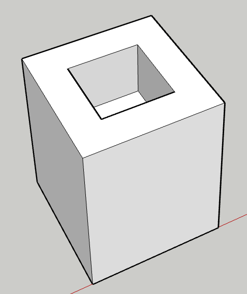 図5: 深さ80mmの4x4用穴あけ